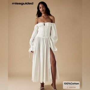 Missguided Lace Up Corset Dress